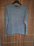 Blusa cinzenta MO com pormenor manga