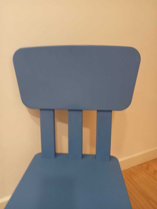 Cadeira criança azul ikea Mammut
