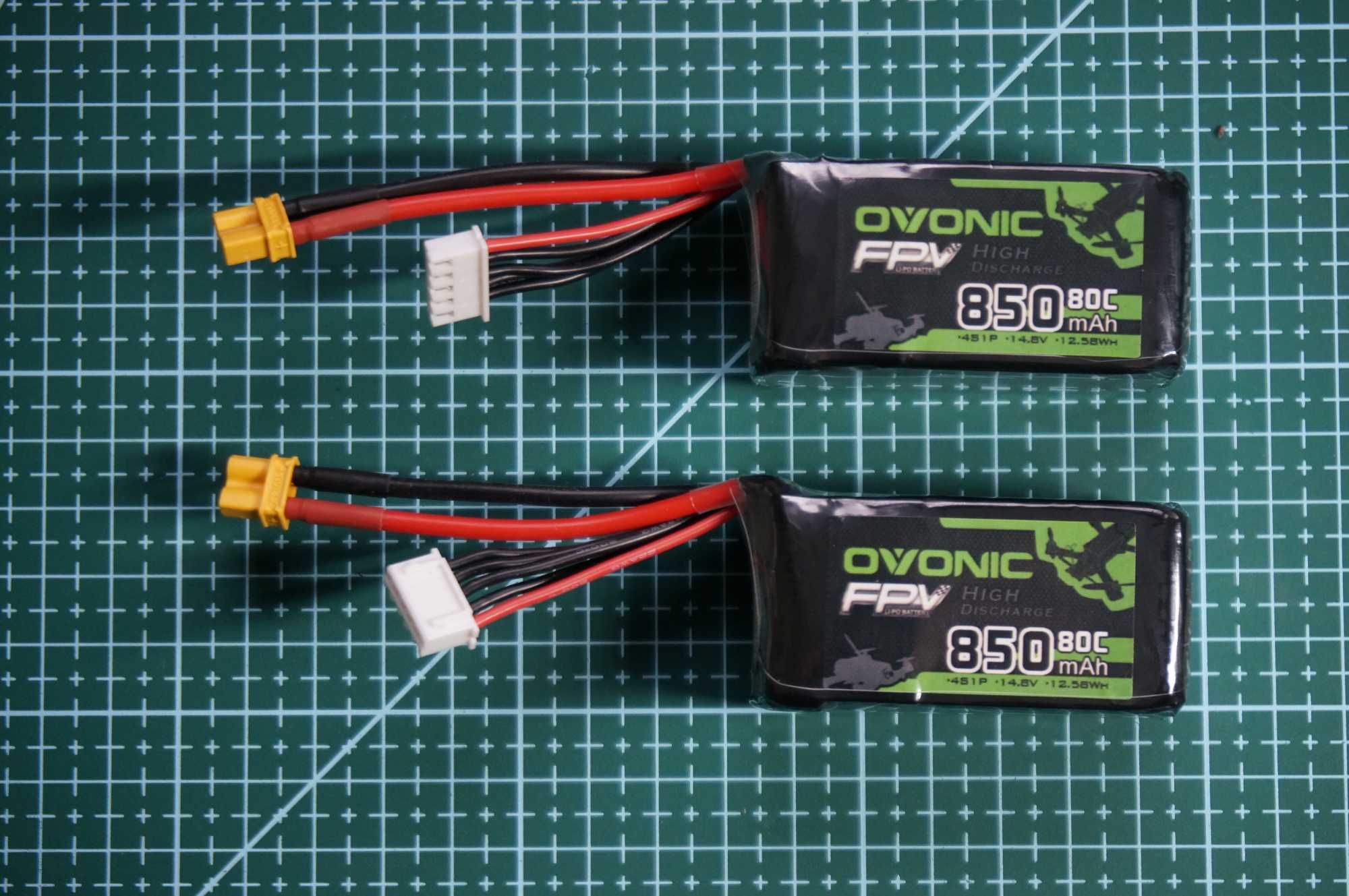 Аккумуляторы 6s 1550mAh 100-200c xt60 ovonik