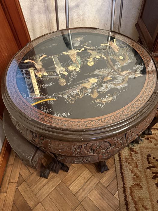 Mesa chinesa madreperola