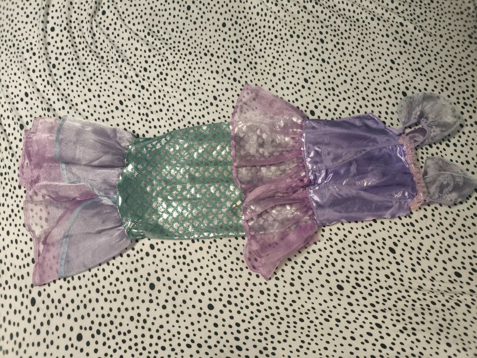 Kostium strój przebranie na bal sukienka syrenka Ariel Arielka 146 152