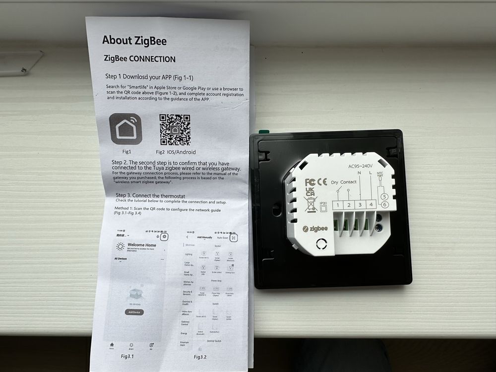 GIRIER Tuya Smart ZigBee Thermostat water/gas boiler BHT-006GCZB