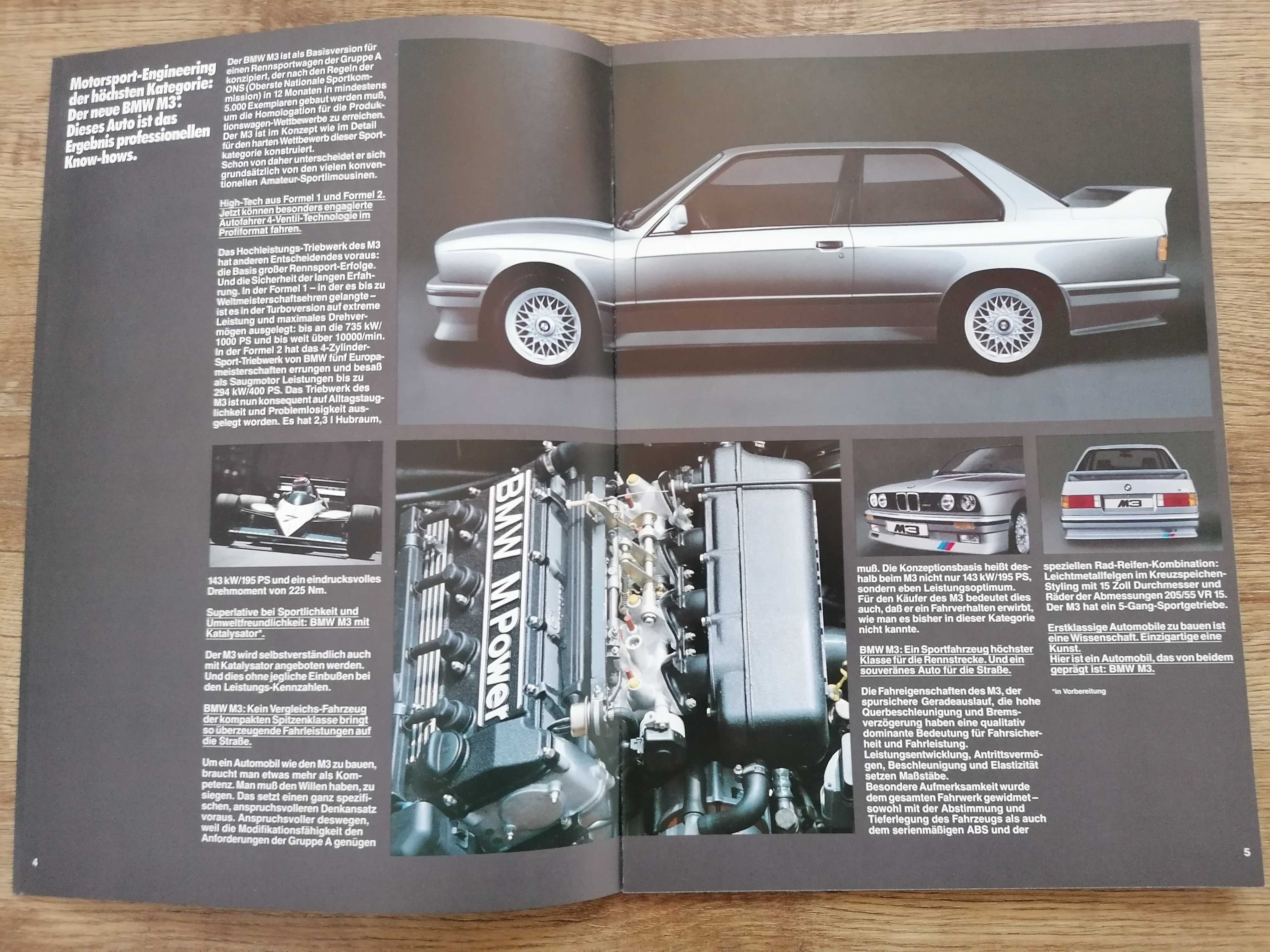Prospekt BMW 3 E30 M3