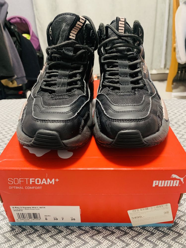 кроссовки зимние осенние женские Puma x-ray 2 square mid L WTR W