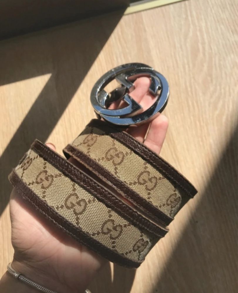 Cinto Gucci Canvas Original