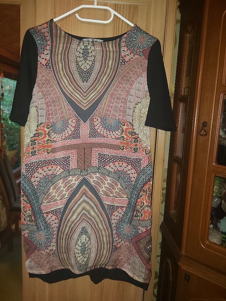 Sukienka/tunika ze zwiewnego materiału M
