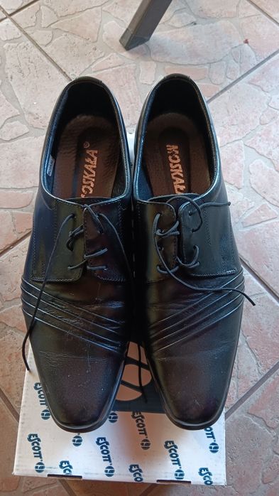 Półbuty ze skóry męskie