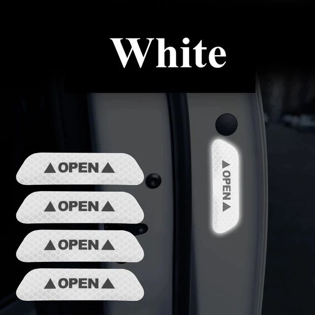 Світловідбивна наклейка для автомобіля на двері "OPEN"