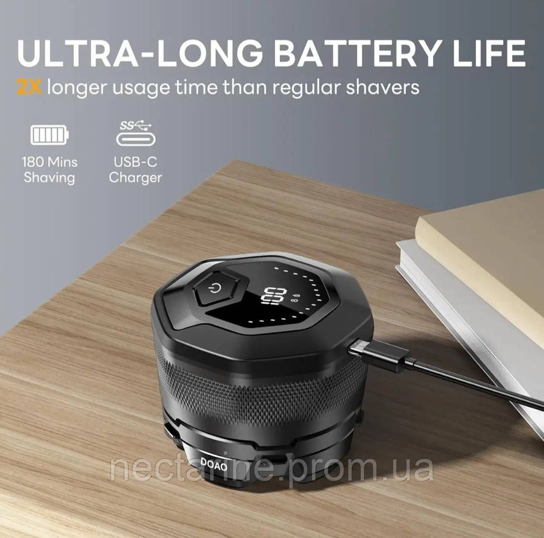 Чоловіча бритва DOAO 6D USB-C для сухого/вологого гоління