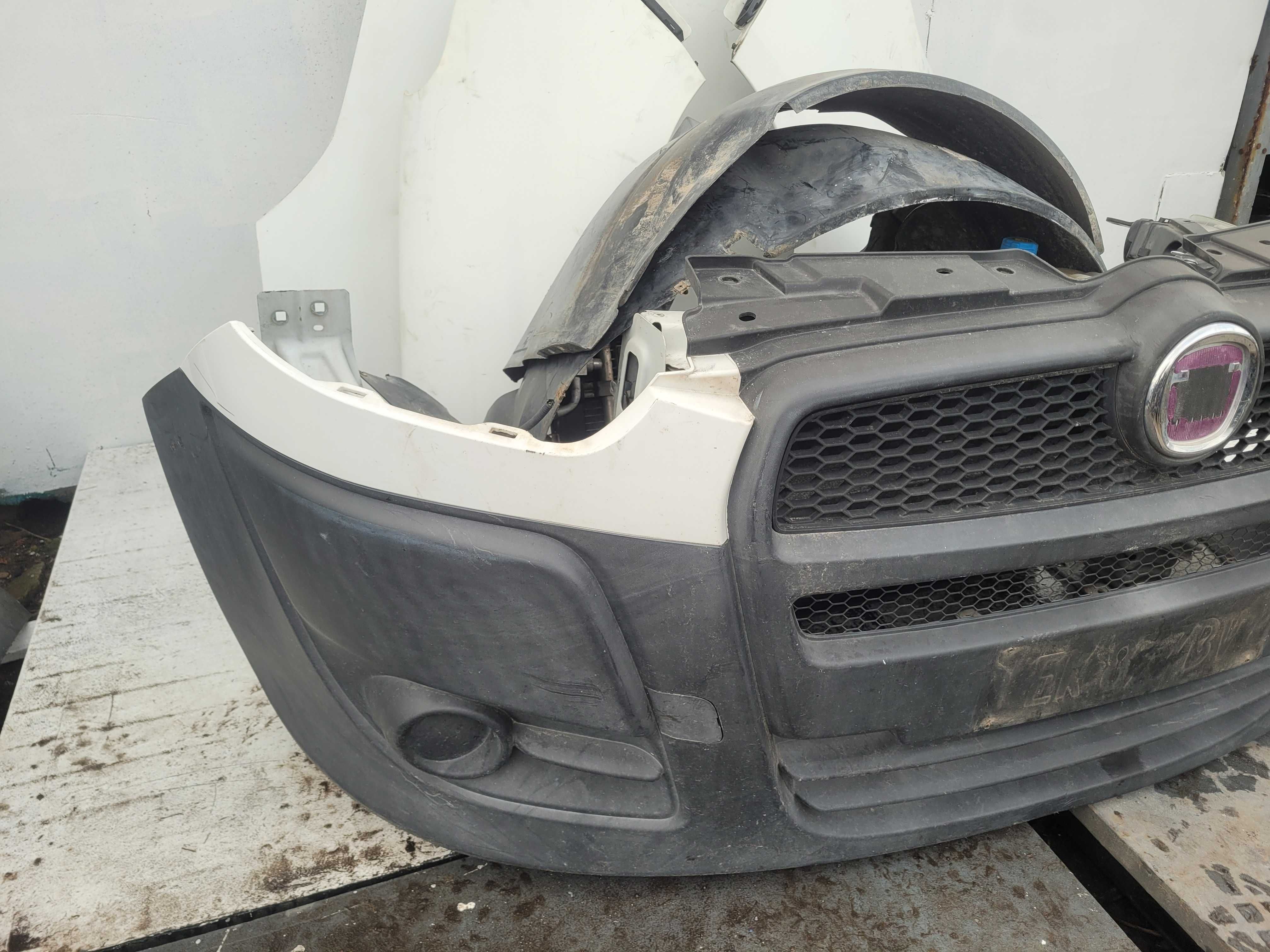fiat doblo II zderzak maska chlodnica lampa 11-15r