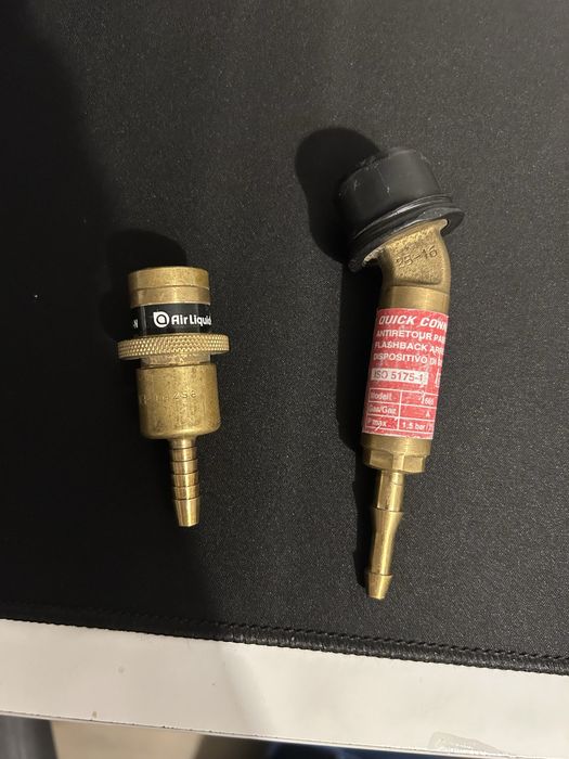 Encaixe rapido gas argon e formier