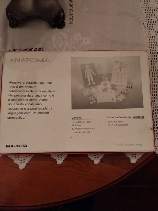 Jogo de tabuleiro, Anatomia, da Majora, 6-9 anos, 1-4 jogadores