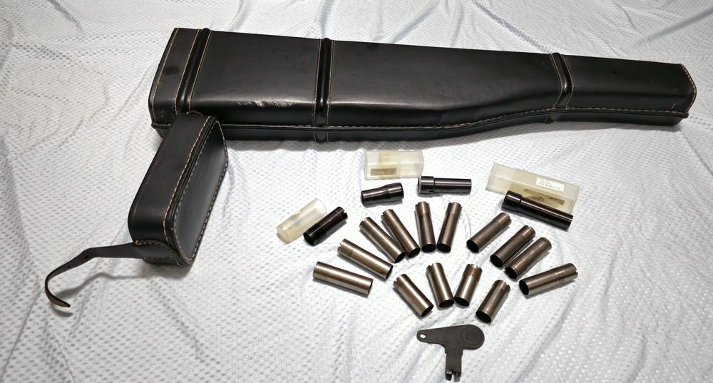 Artigos de caça, mala, ponteiras invectores