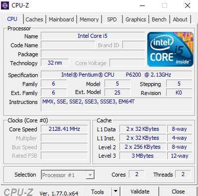 Intel Pentium Processor P6200 2.13 GHz (термопаста в подарунок)