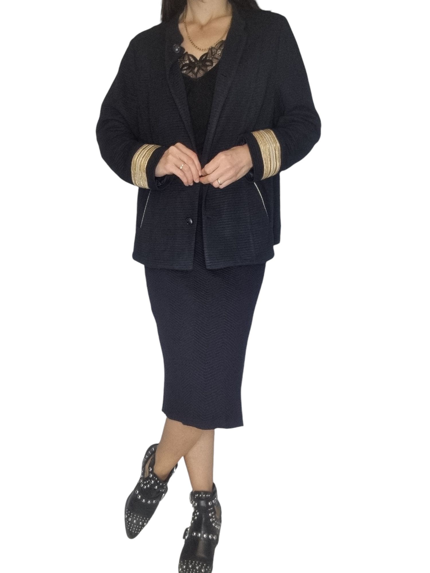 Granatowy jesienny komplet Gerry Weber rozmiar 46