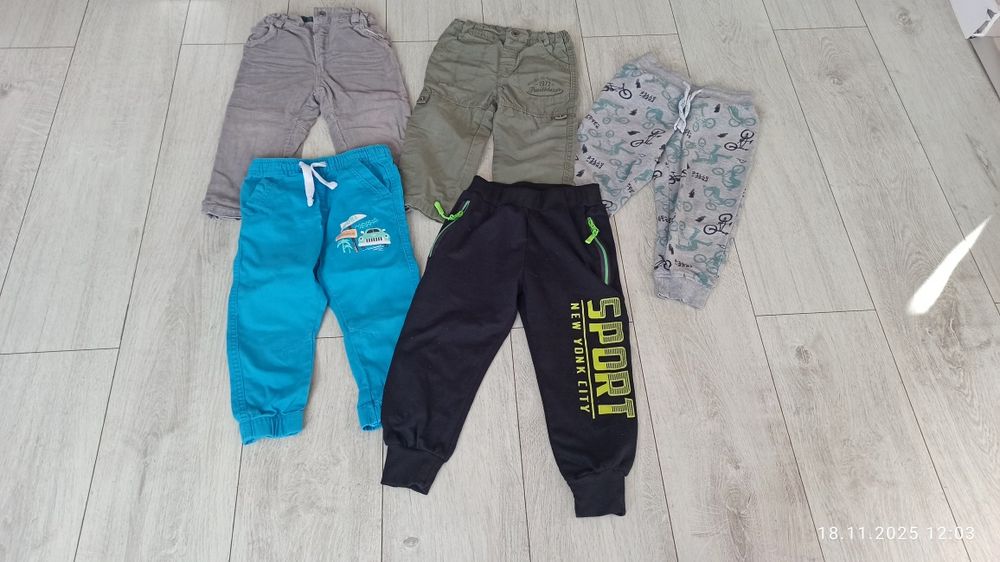 Spodnie chłopięce 5 par 92-98