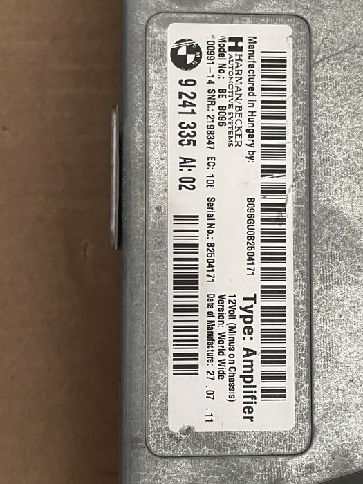 Bmw amplificador F10 F11