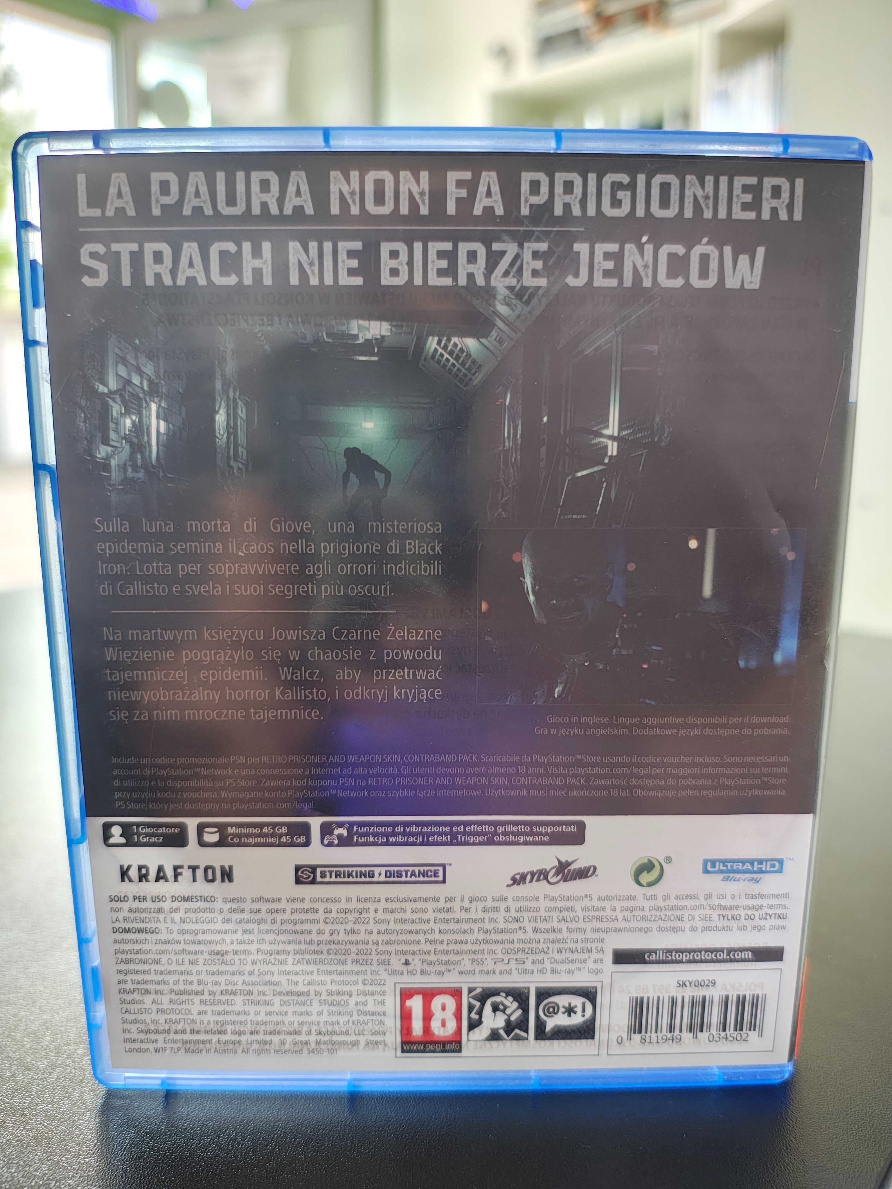 The Callisto Protocol PS5 Wysyłka Sklep Wawa Mokotów