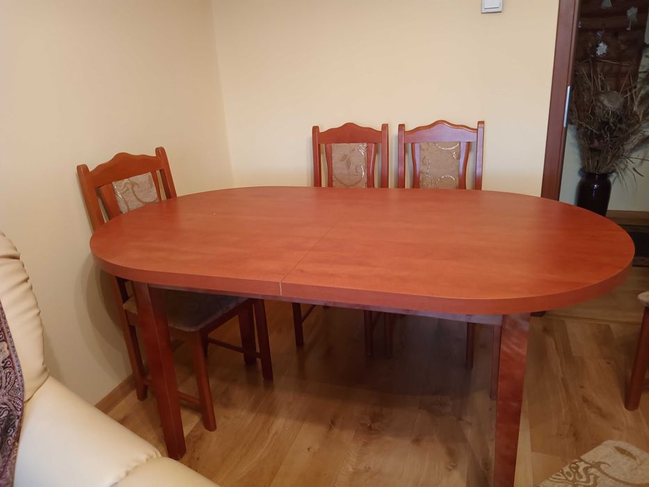 komplet stół + 6 krzeseł