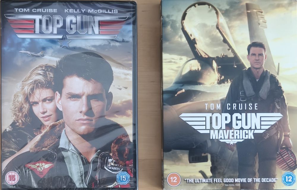 DVD :Top Gun + Top Gun: Maverick (Nowe, w folii) Zestaw 2x DVD: