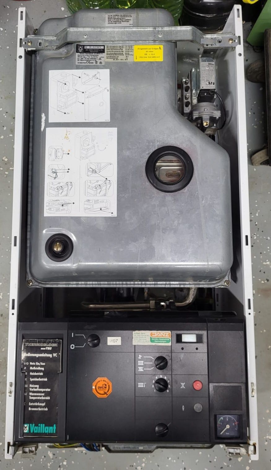 Запчастини котла Vaillant Thermoblock VC 206 EU HL
