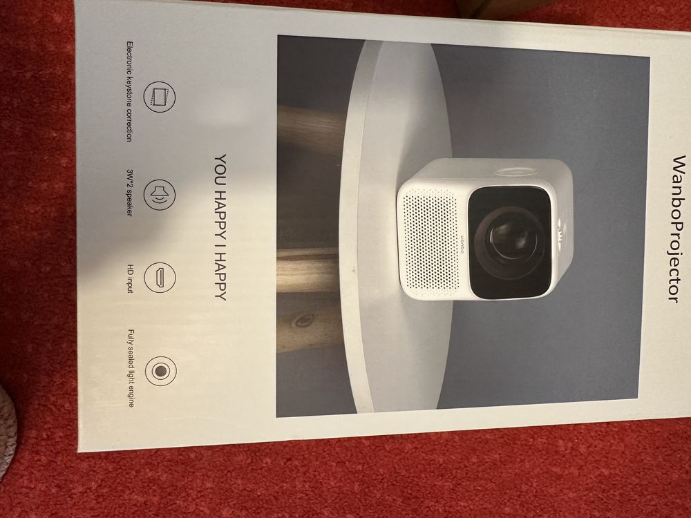 Портативный мини-проектор WANBO T2 Max с WiFi и Bluetooth, Android TV