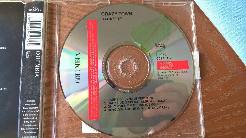 Crazy Town - Dark side - CD Single (portes incluídos)