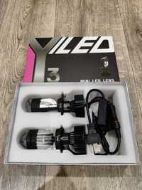 Светодиодные Mini lens Y3 pro H4 матричные led лампы