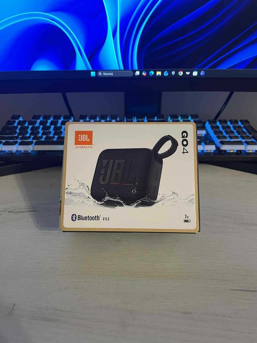 Nowy głośnik przenośny JBL GO 4 Bluetooth wodoodporny czarny