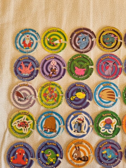 Tazos pokemon voa raros de coleção