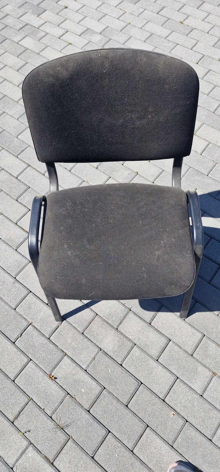 Krzesło konferencyjne używane czarne