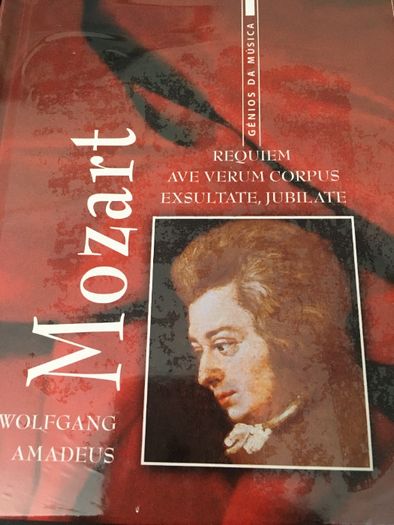 Livros + CDs de Mozart, Strauss e Vivaldi