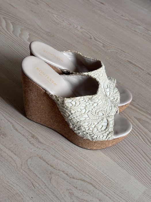 Buty na koturnie letnie klapki 37 koturny buty wysokie
