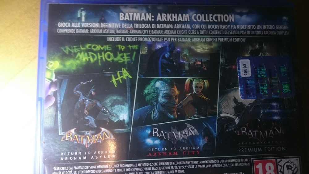 Trylogia Batman  ARKHAM COLLECTIONS PS4 IDEAŁ Playstation 4 Batman