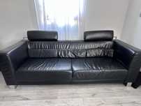 Skórzana kanapa sofa do salonu przedpokoju 220cm