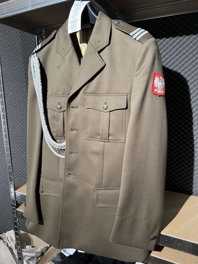 Zestaw płaszcz mundur galowy służbowy wyjściowy wojsk lądowych wp