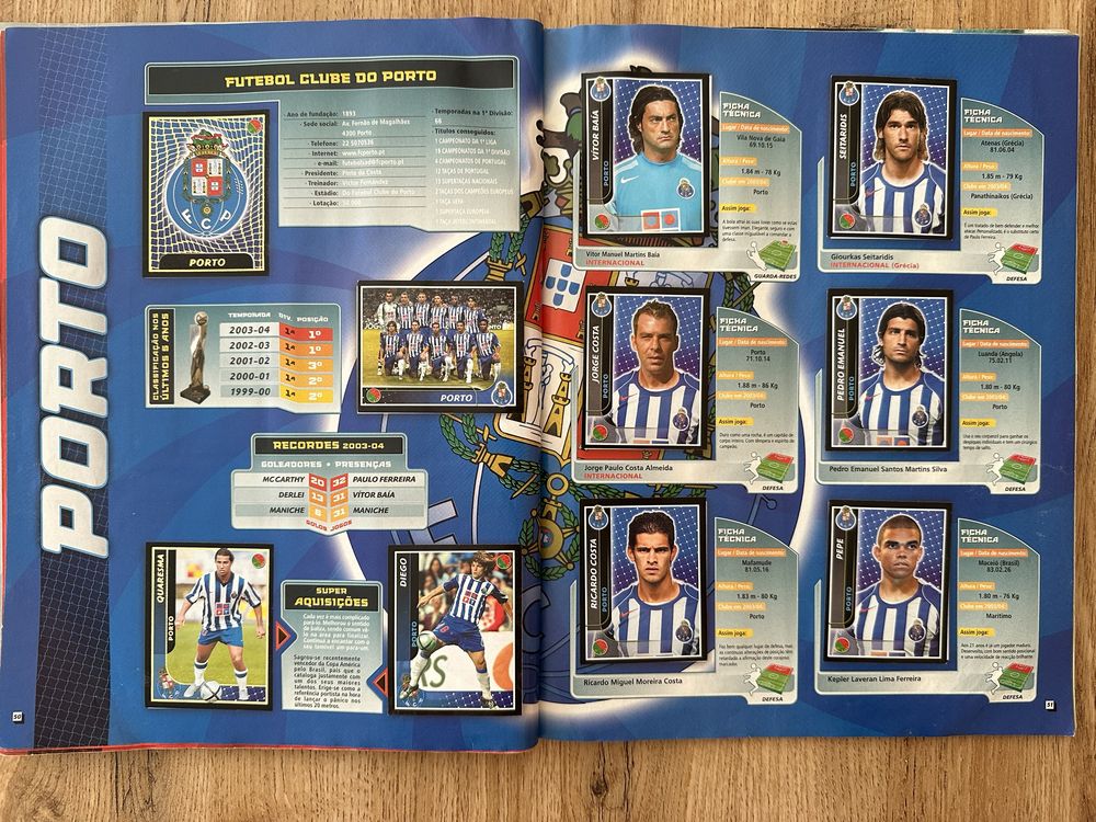 Caderneta liga portugal 2004/05 completa