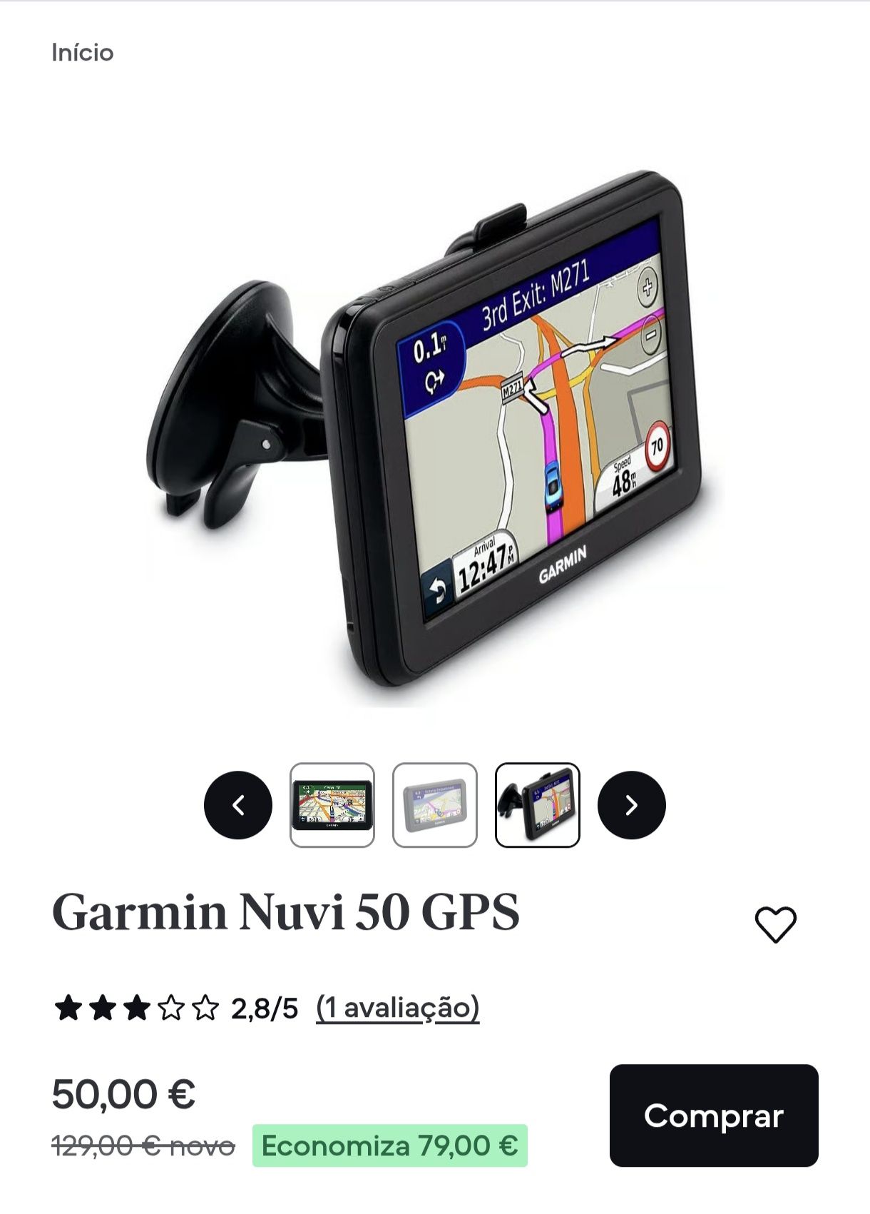 GPS Garmin nuvi 50