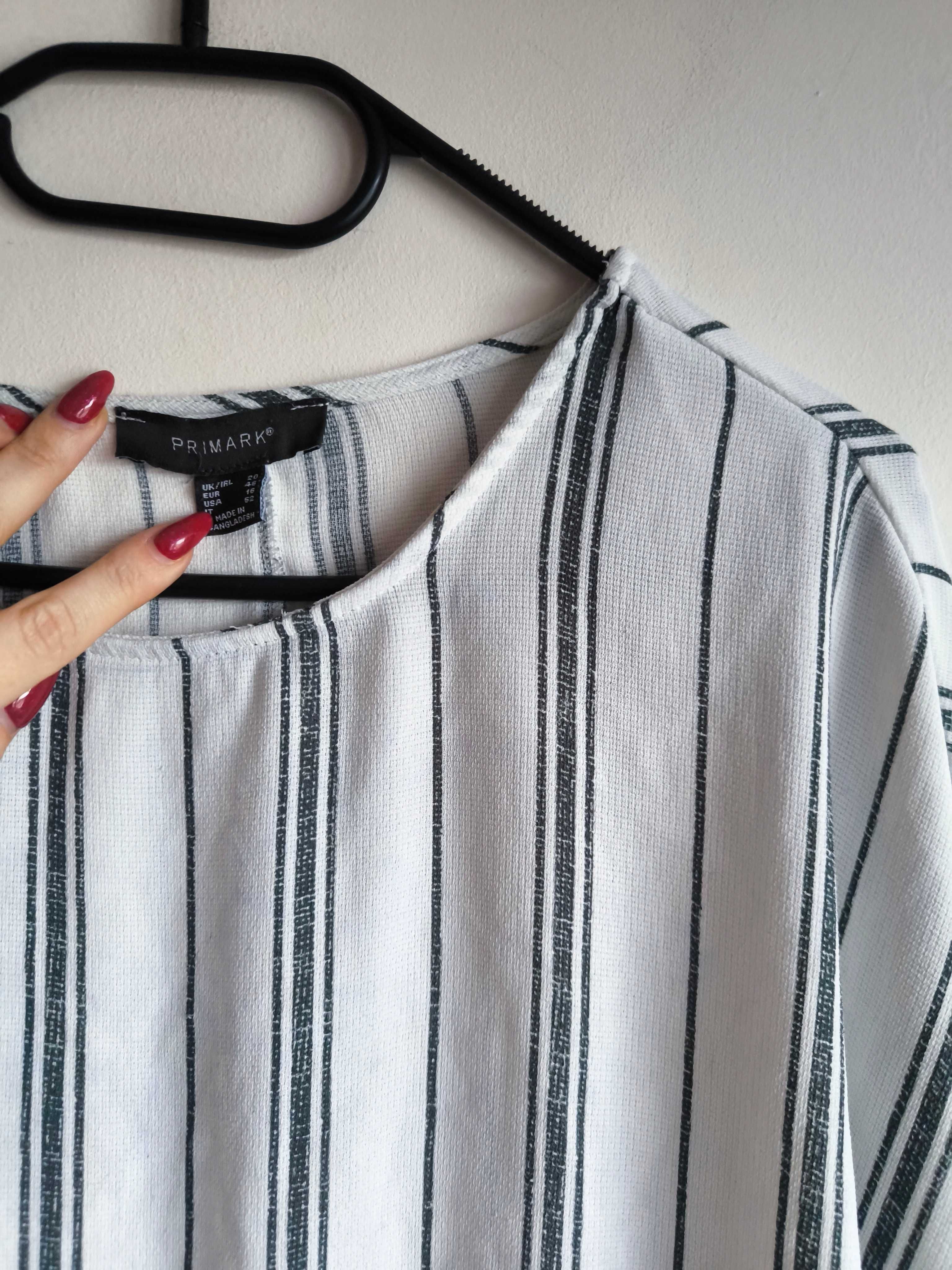 Lekka bluzka w paski Primark – rozmiar 48/4XL Plus Size