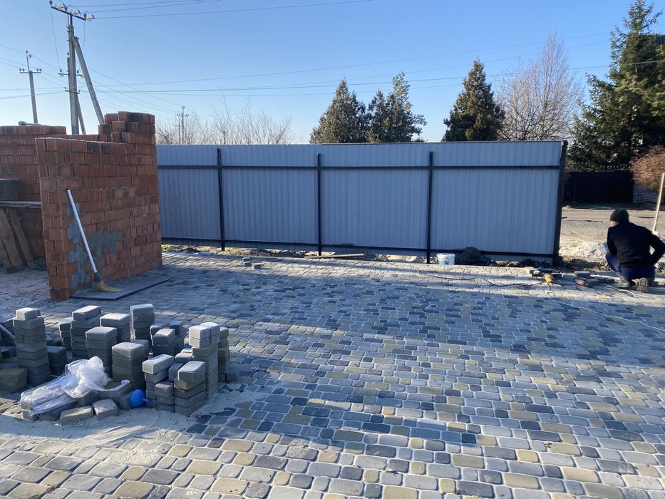 Монтаж забора с профлиста,3д сетки и еврозабор