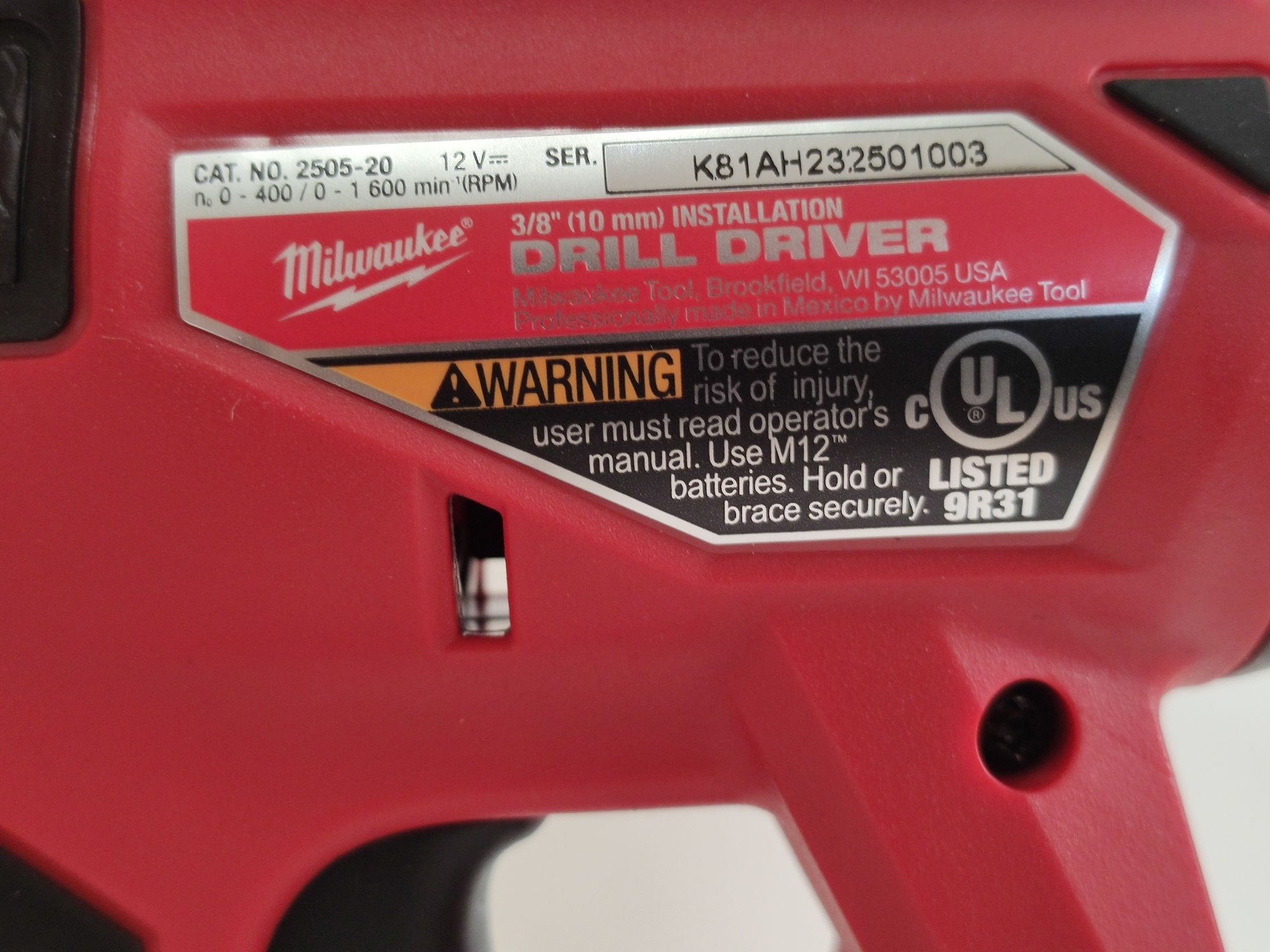 Дриль шуруповерт зі змінними патронами Milwaukee M12 FUEL 2505-20