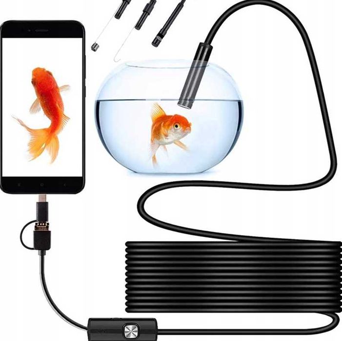 Endoskop Mini Kamera Inspekcyjna Endoskopowa Android USB-C - WYPRZEDAŻ
