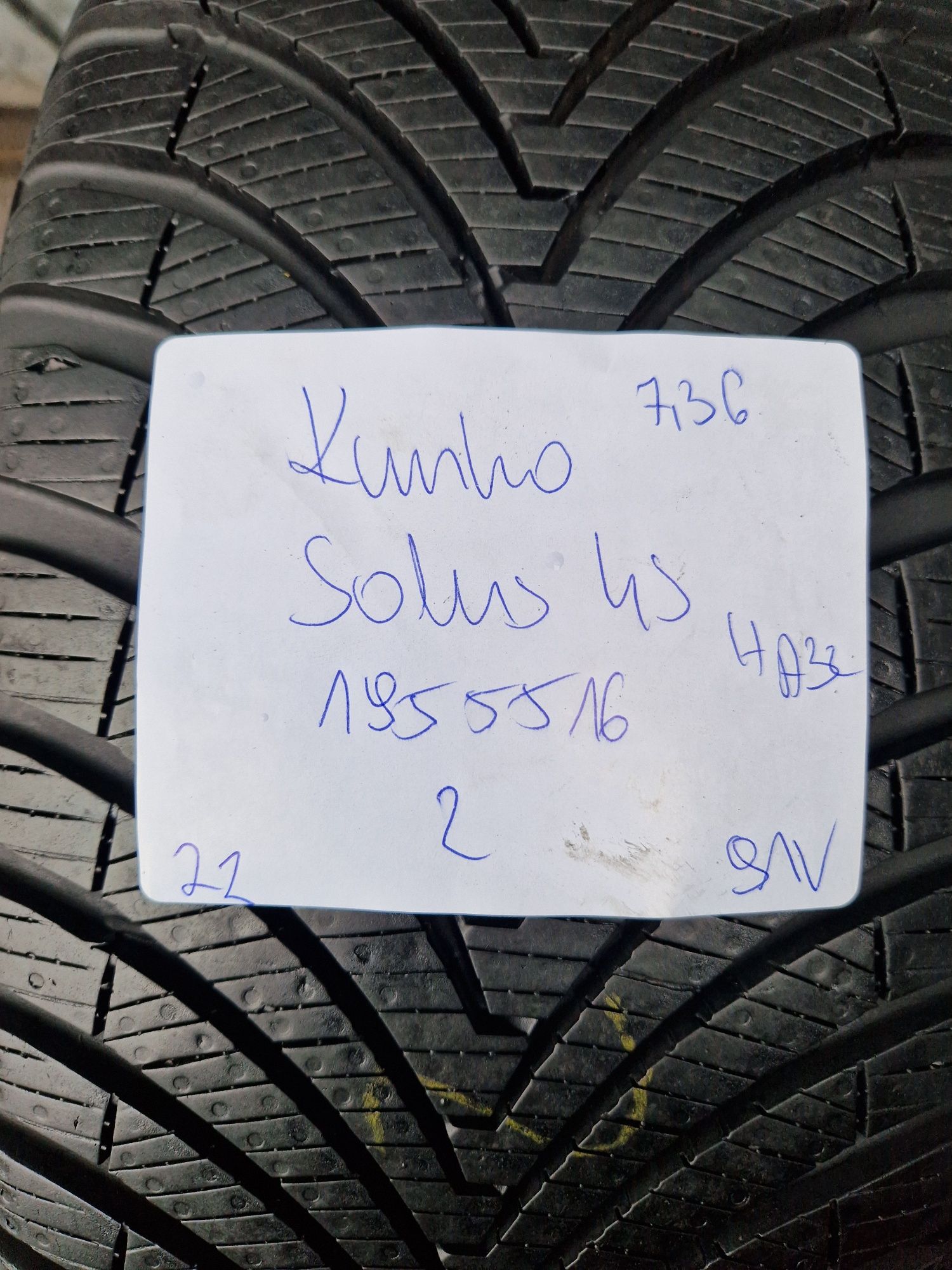 195/55/16 195/55R16 Kumho 2022 Całoroczne