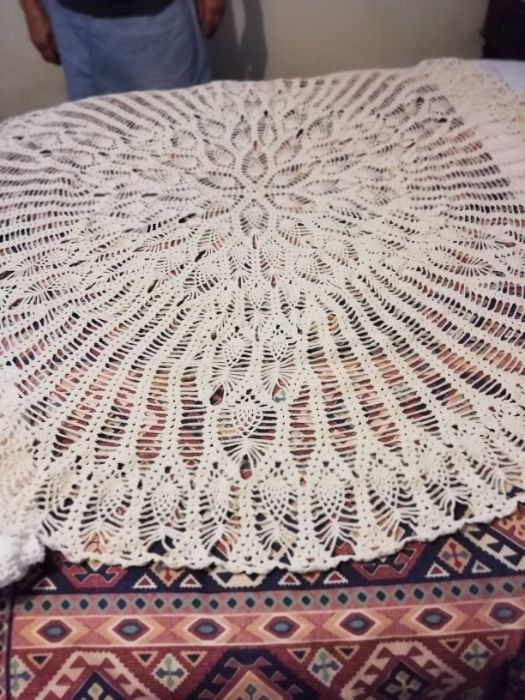 Toalha renda redonda