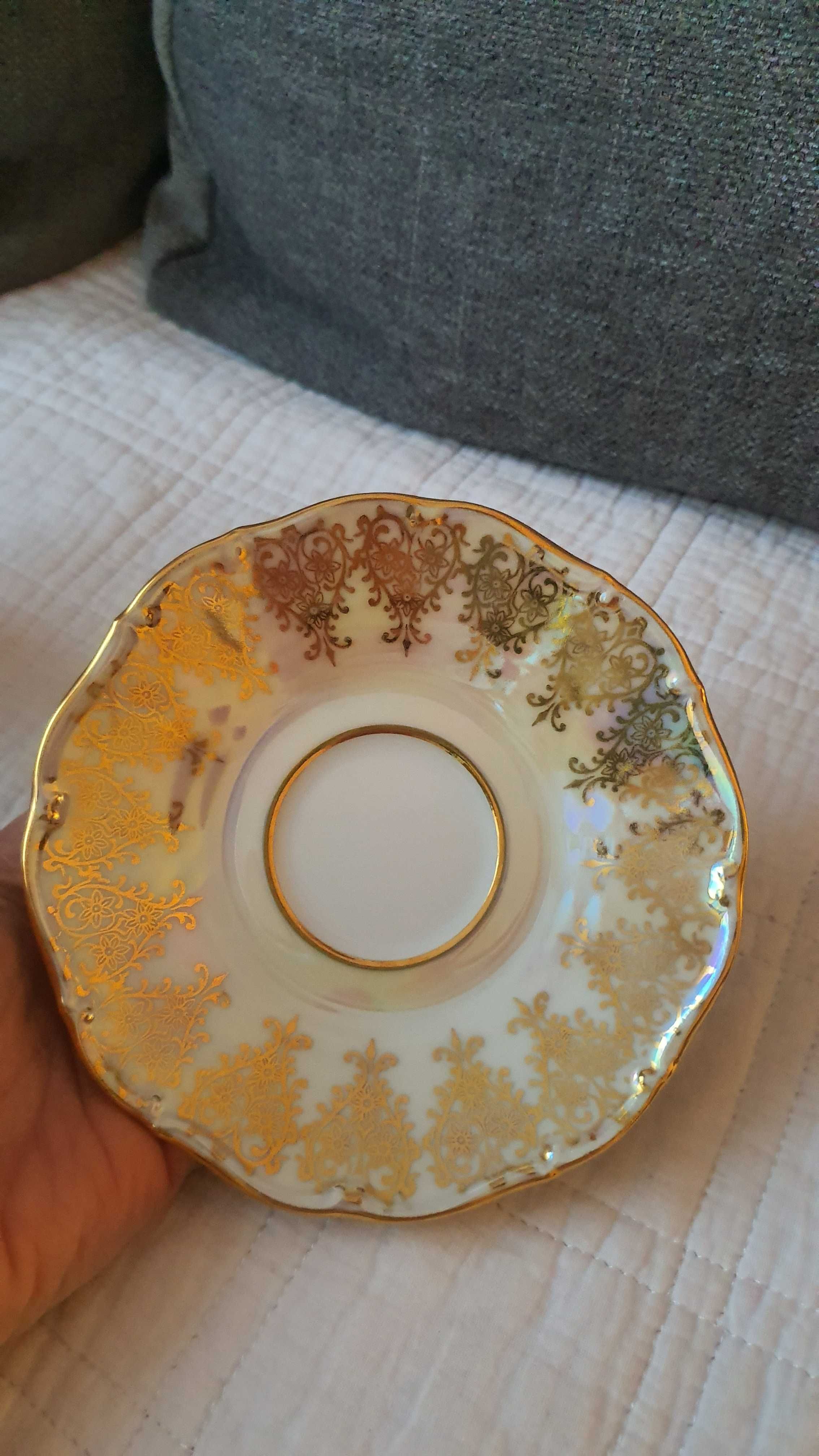 Filiżanka duo czeska MZ Czech Republic porcelana idealny stan