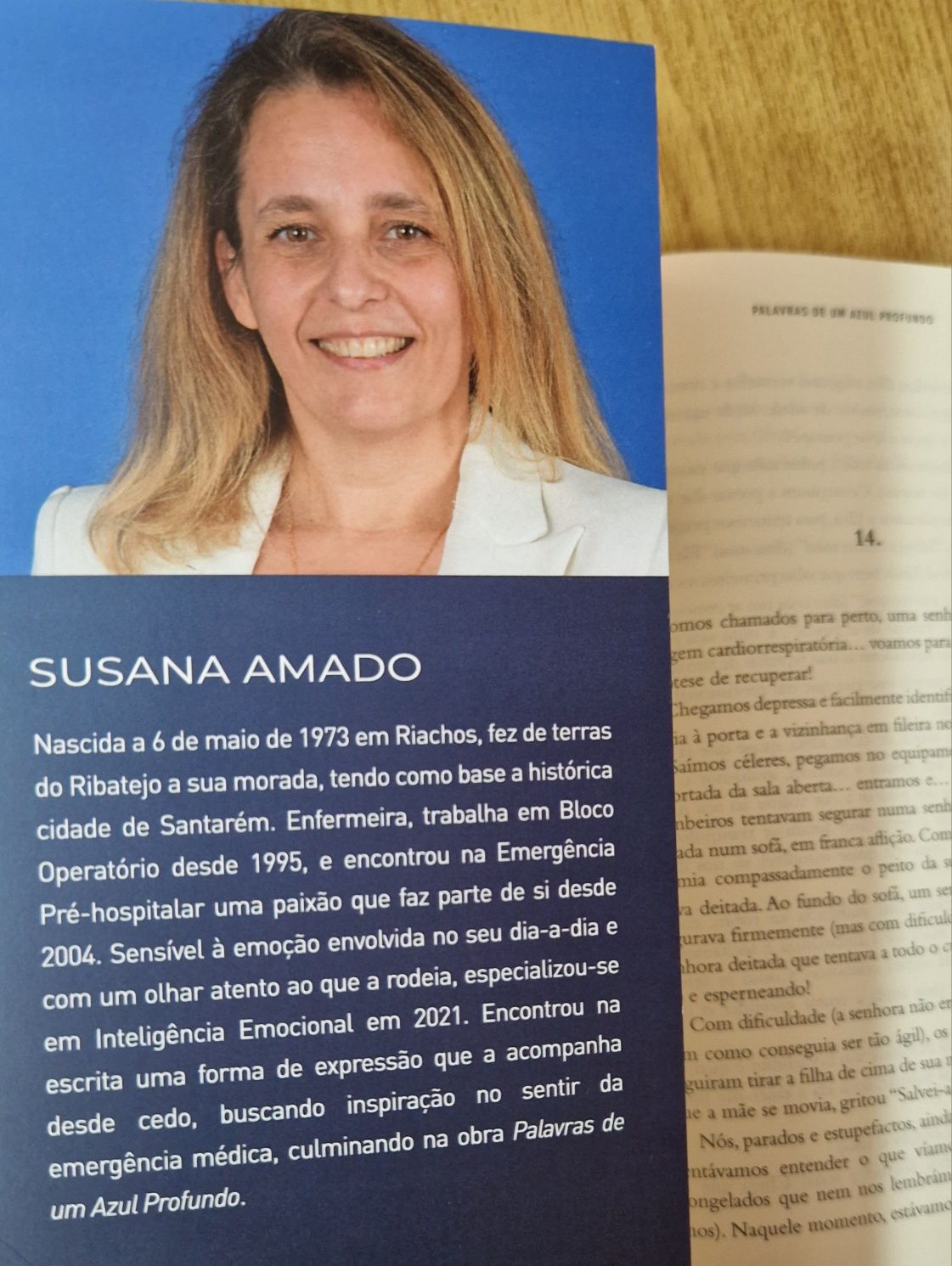 Livro Palavras de um Azul Profundo NOVO