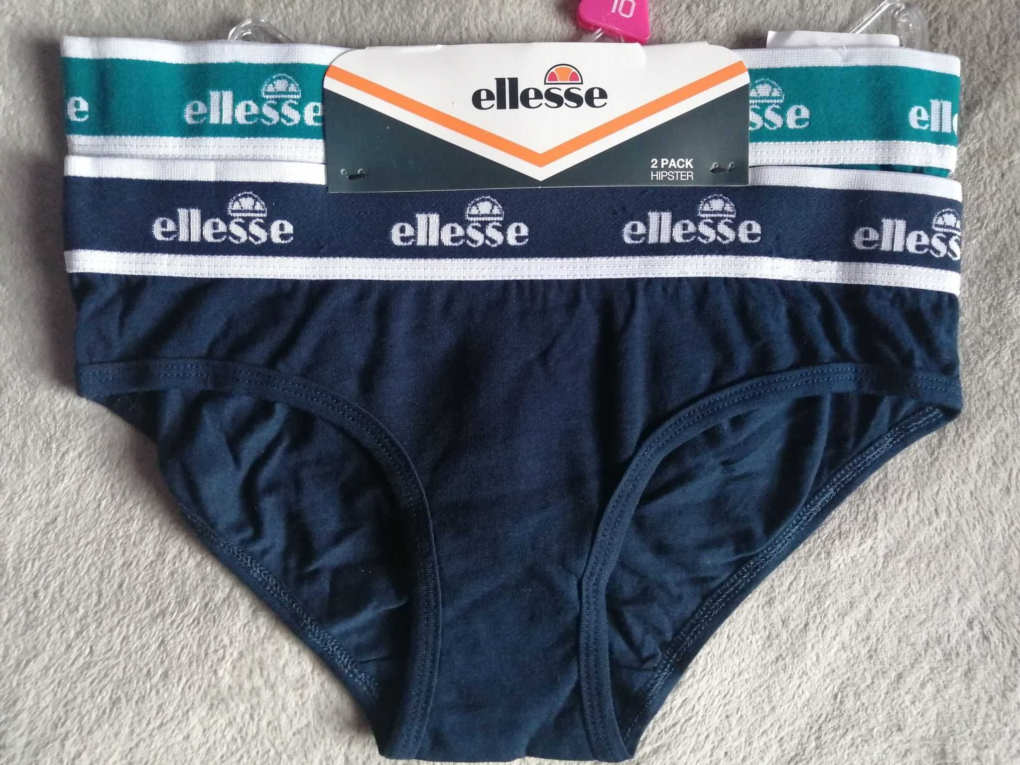 ELLESSE 2 Pack Short 2 x Figi Nowe Majtki Damskie E 36 Oryginalne 100%