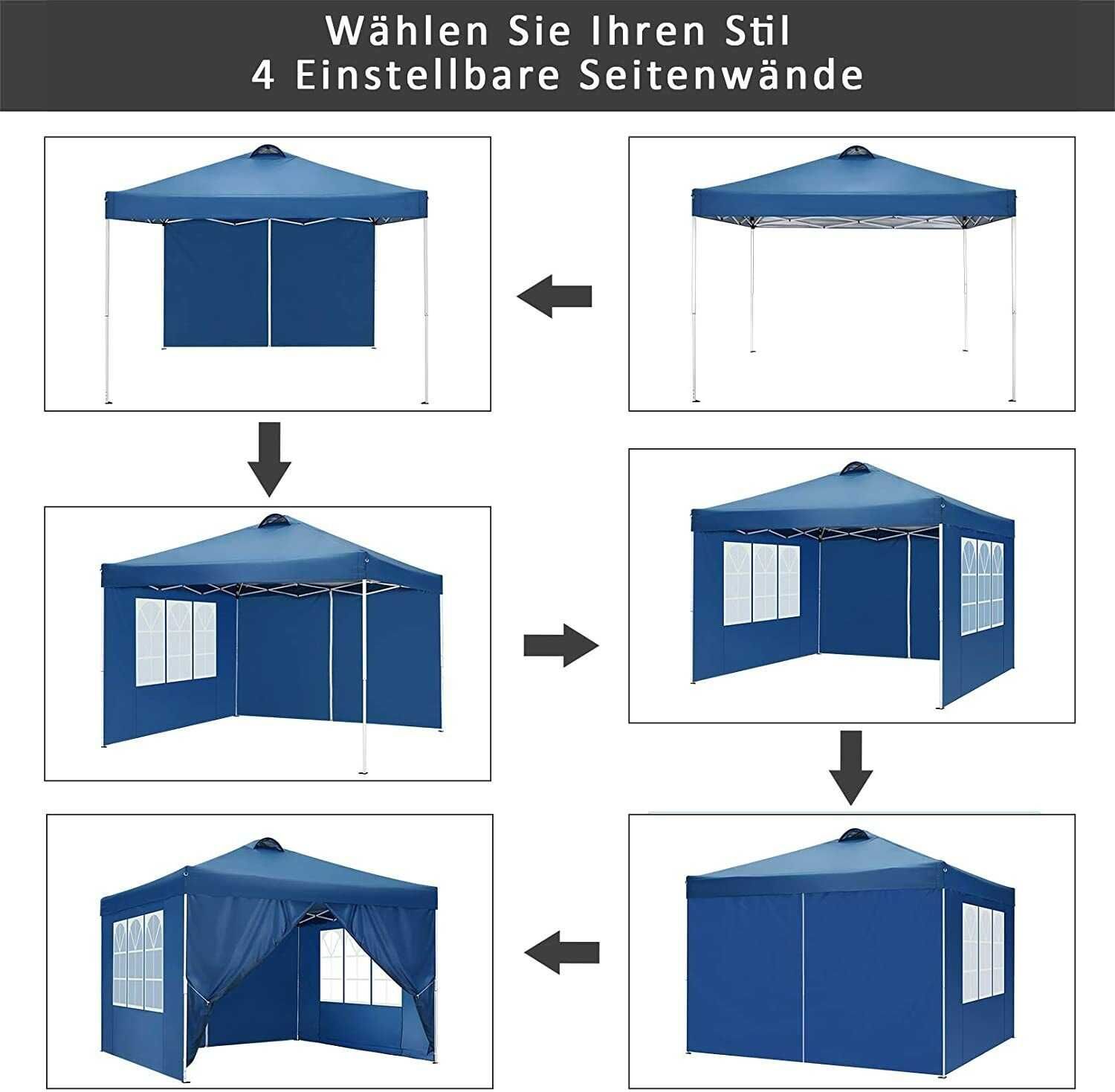 Pawilon namiot automatyczny ekspresowy 3x3