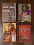 4 livros sobre religião: Dawkins, Baigent, Vidal, António Losa