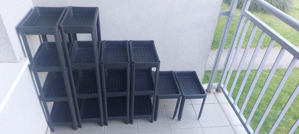 Regały łazienkowe, na buty, kwiatki, inne bibeloty